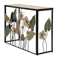 Tavolo Consolle Natura 2, Multicolore, Metallo, 108x36,8x80 cm, Seven Design