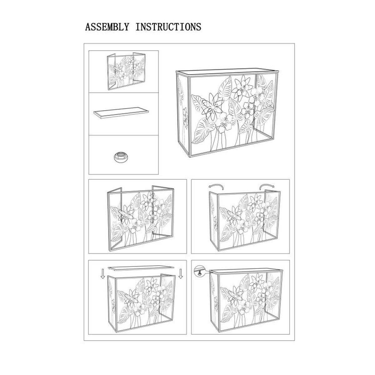 Tavolo Consolle Natura 2, Multicolore, Metallo, 108x36,8x80 cm, Seven Design