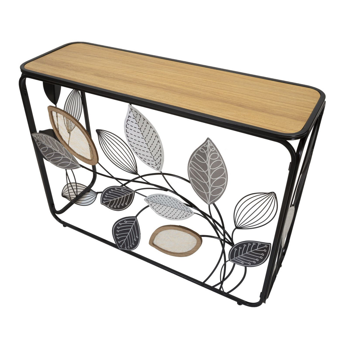Tavolo Consolle Natura 3, Multicolore, Metallo, 108x36,8x80 cm, Seven Design