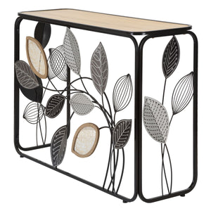 Tavolo Consolle Natura 3, Multicolore, Metallo, 108x36,8x80 cm, Seven Design