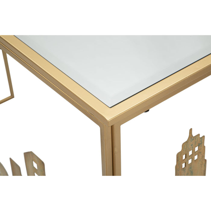 Tavolo Consolle Natura 1, Multicolore, Metallo, 110x38,5x81 cm, Seven Design