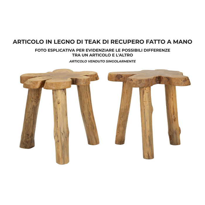 Tavolino Natura 14, Marrone, Legno, 47x50x50 cm, Seven Design