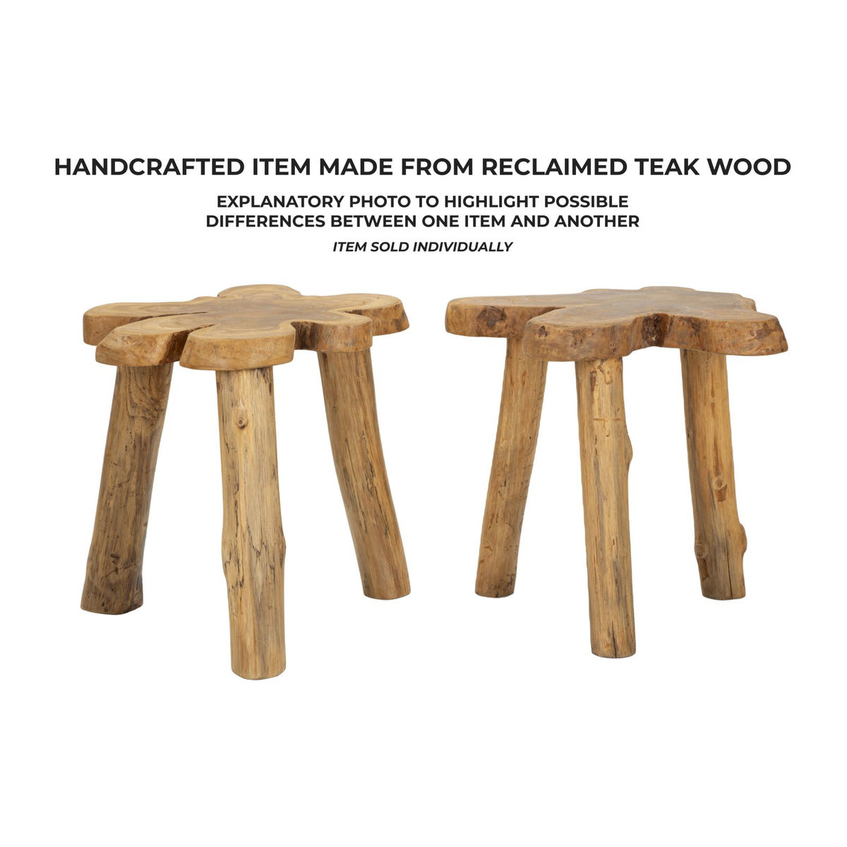 Tavolino Natura 14, Marrone, Legno, 47x50x50 cm, Seven Design