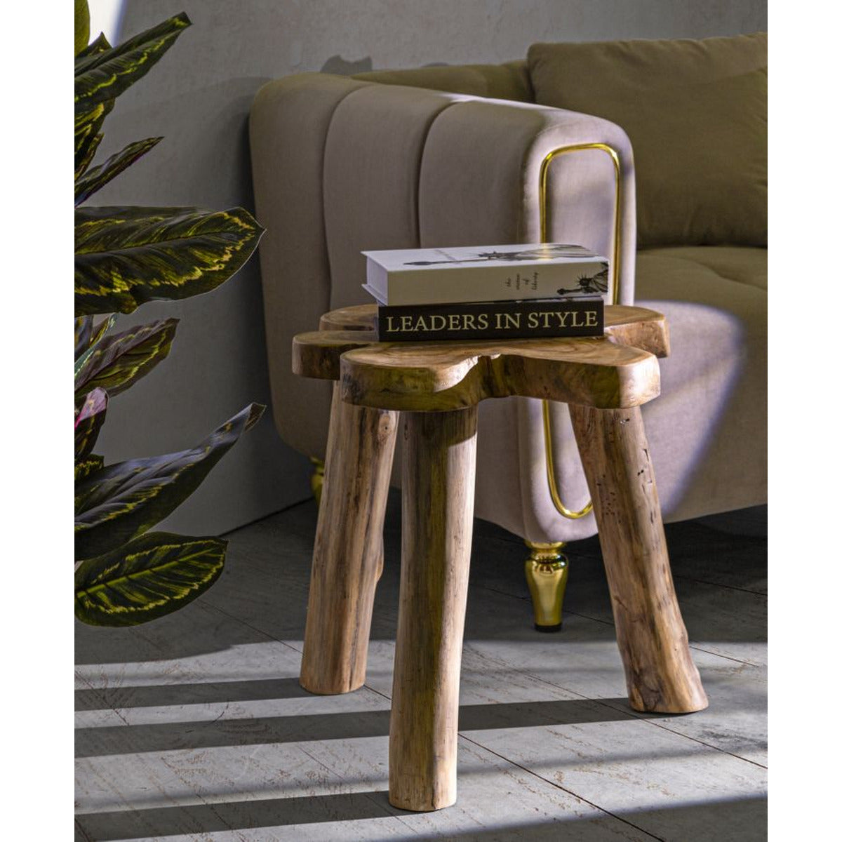 Tavolino Natura 14, Marrone, Legno, 47x50x50 cm, Seven Design