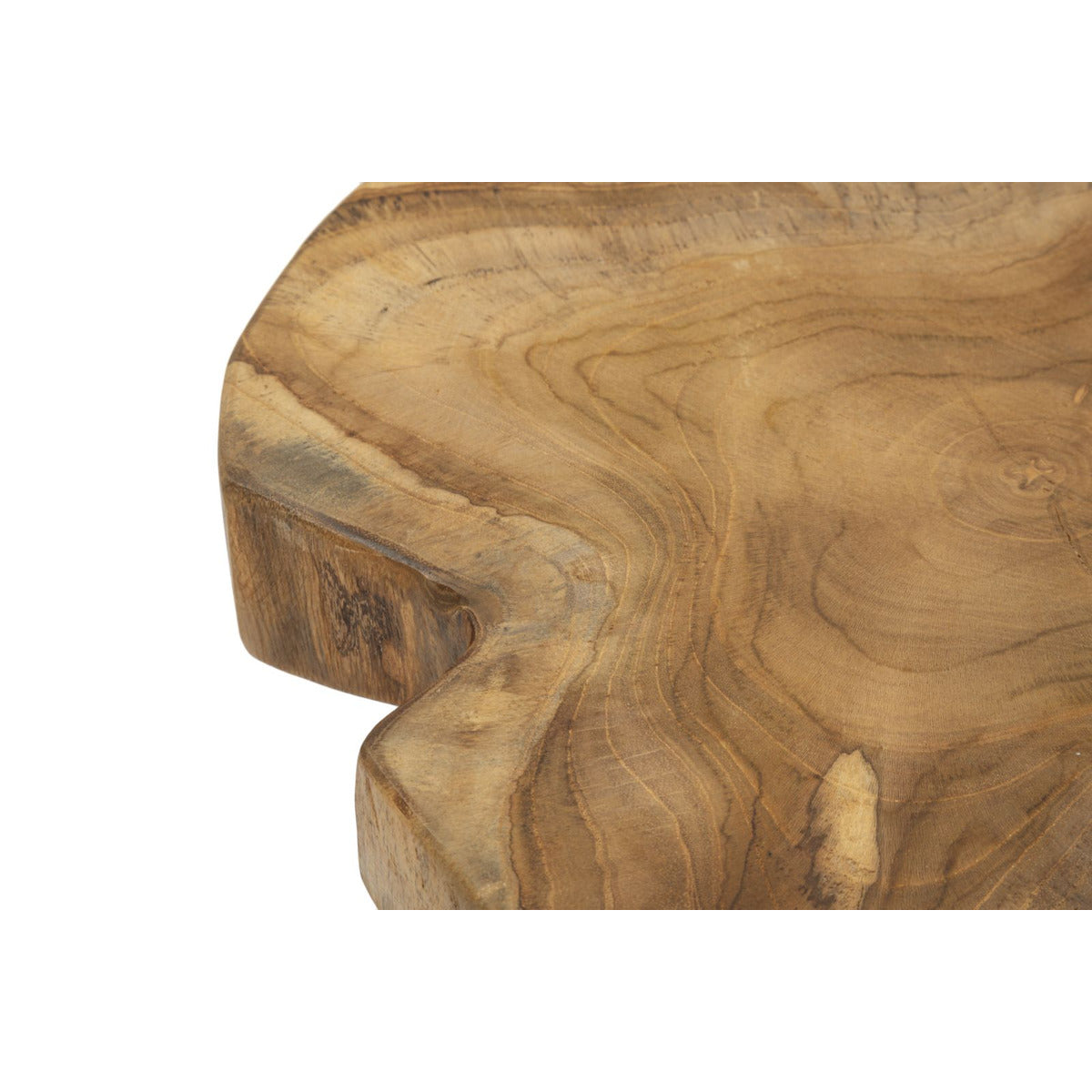 Sgabello Basso Natura 12, Marrone, Legno, 35x35x45 cm, Seven Design