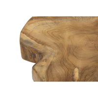 Sgabello Basso Natura 12, Marrone, Legno, 35x35x45 cm, Seven Design