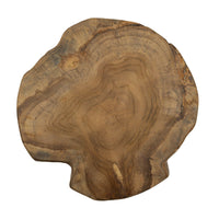 Sgabello Basso Natura 12, Marrone, Legno, 35x35x45 cm, Seven Design