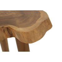 Sgabello Basso Natura 11, Marrone, Legno, 38x38x45 cm, Seven Design