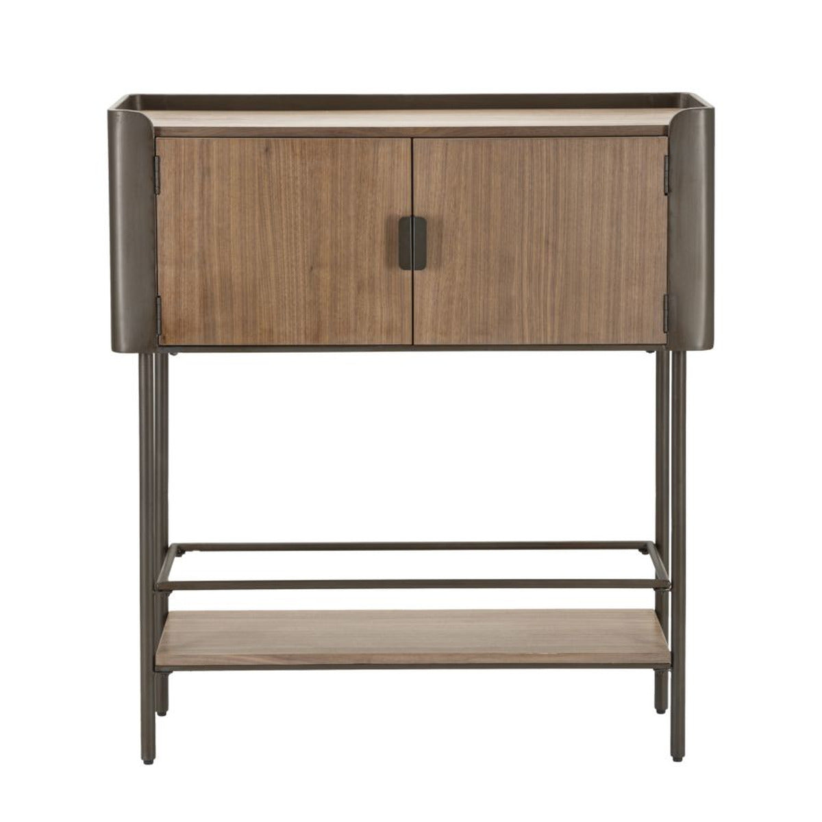 Tavolo Consolle MF610, Marrone, Legno, 100x42x110 cm, Seven Design