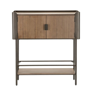 Tavolo Consolle MF610, Marrone, Legno, 100x42x110 cm, Seven Design