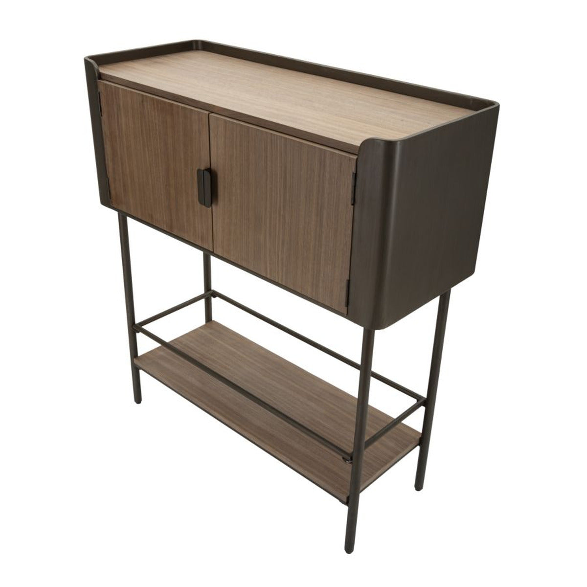 Tavolo Consolle MF610, Marrone, Legno, 100x42x110 cm, Seven Design