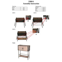 Tavolo Consolle MF610, Marrone, Legno, 100x42x110 cm, Seven Design