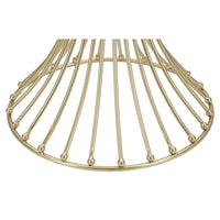 Tavolino MF596, Oro, Metallo, 50x50x103 cm, Seven Design