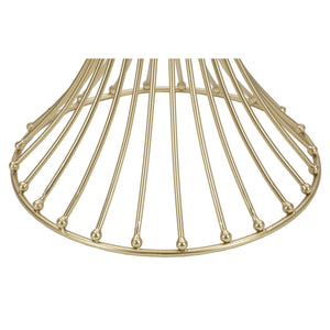 Tavolino MF596, Oro, Metallo, 50x50x103 cm, Seven Design