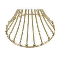 Tavolino MF599, Oro, Metallo, 40x40x82 cm, Seven Design