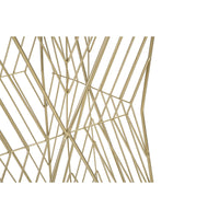 Tavolino MF594, Oro, Metallo, 50x50x100 cm, Seven Design