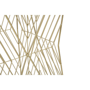 Tavolino MF594, Oro, Metallo, 50x50x100 cm, Seven Design