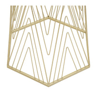 Tavolino MF600, Oro, Metallo, 40x35x80 cm, Seven Design