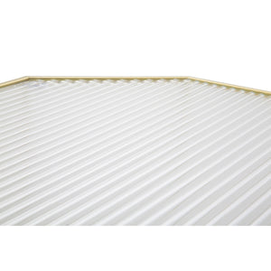 Tavolino MF598, Oro, Metallo, 50x46x100 cm, Seven Design