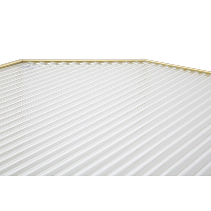 Tavolino MF598, Oro, Metallo, 50x46x100 cm, Seven Design