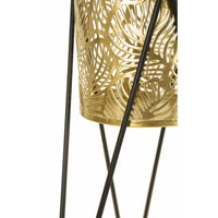 Set di 2 Vasi per Piante MF406, Oro, Metallo, 21x20x46 cm, Seven Design