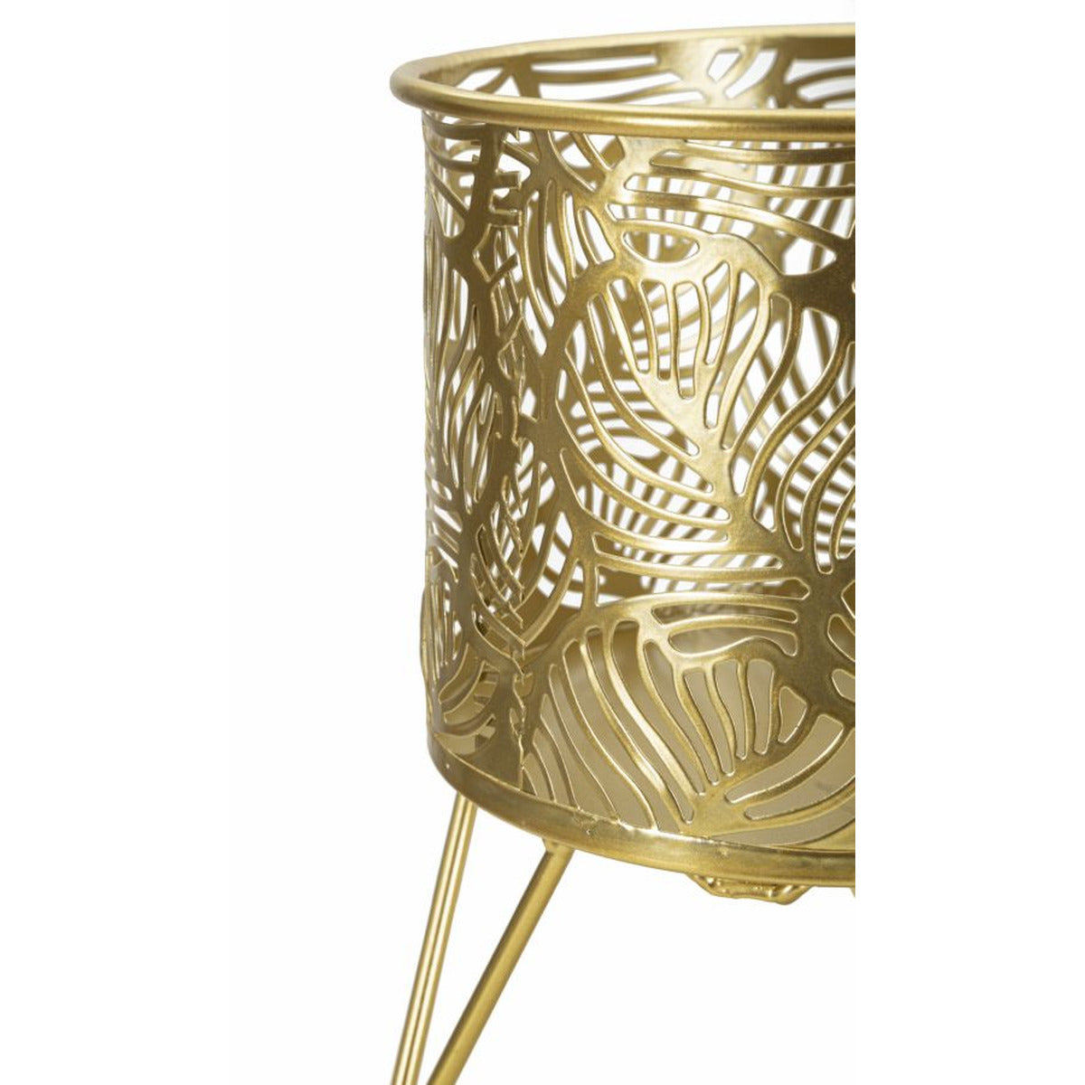 Set di 2 Vasi per Piante MF414, Oro, Metallo, 16x16x20 cm, Seven Design