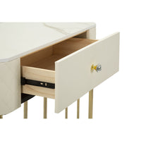 Tavolo Consolle MF607, Bianco, Legno, 100x40x75 cm, Seven Design
