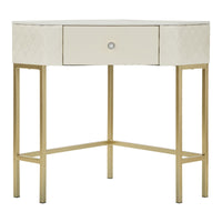 Tavolo Consolle MF608, Bianco, Legno, 84,5x60x77 cm, Seven Design