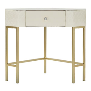 Tavolo Consolle MF608, Bianco, Legno, 84,5x60x77 cm, Seven Design