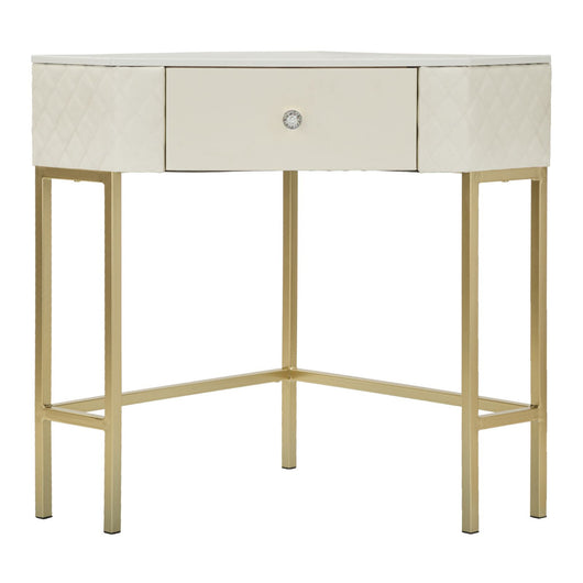 Tavolo Consolle MF608, Bianco, Legno, 84,5x60x77 cm, Seven Design
