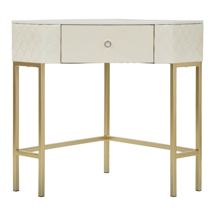 Tavolo Consolle MF608, Bianco, Legno, 84,5x60x77 cm, Seven Design