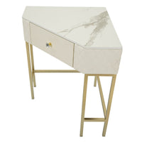 Tavolo Consolle MF608, Bianco, Legno, 84,5x60x77 cm, Seven Design