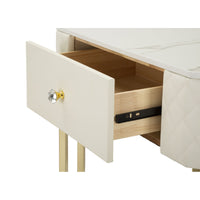 Tavolo Consolle MF608, Bianco, Legno, 84,5x60x77 cm, Seven Design