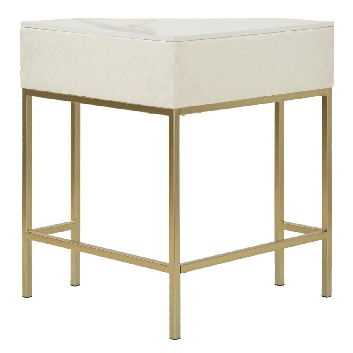 Tavolo Consolle MF608, Bianco, Legno, 84,5x60x77 cm, Seven Design