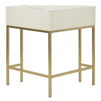 Tavolo Consolle MF608, Bianco, Legno, 84,5x60x77 cm, Seven Design