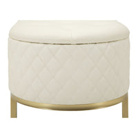 Panca con Portaoggetti MF302, Bianco, Legno, 120x40x43 cm, Seven Design