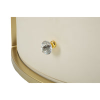 Tavolino MF517, Bianco, Legno, 75x75x40 cm, Seven Design