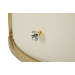 Tavolino MF517, Bianco, Legno, 75x75x40 cm, Seven Design