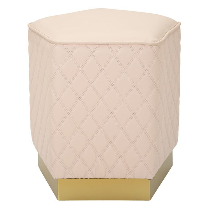 Pouf MF353, Rosa, Legno, 38x38x38 cm, Seven Design