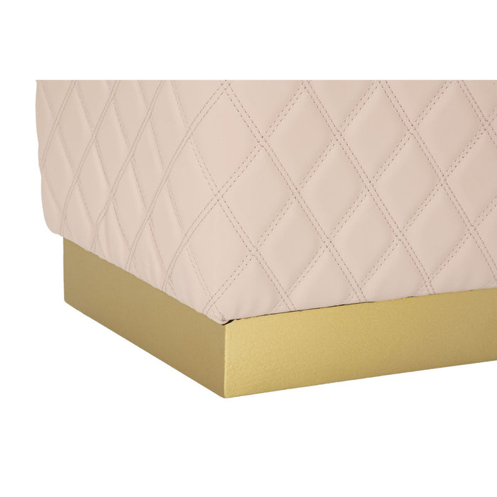 Pouf MF353, Rosa, Legno, 38x38x38 cm, Seven Design
