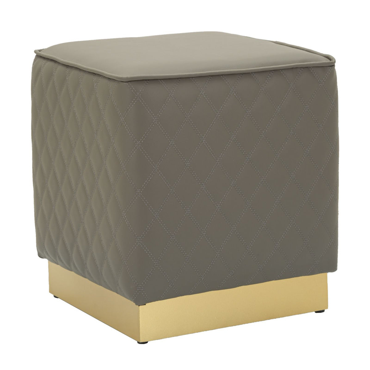Pouf MF352, Grigio, Legno, 38x38x38 cm, Seven Design