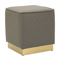 Pouf MF352, Grigio, Legno, 38x38x38 cm, Seven Design