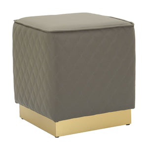 Pouf MF352, Grigio, Legno, 38x38x38 cm, Seven Design