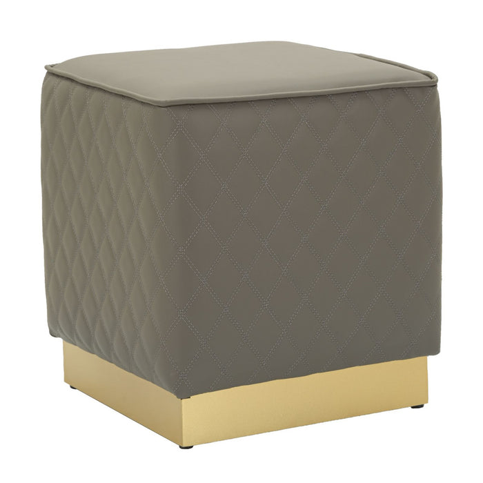 Pouf MF352, Grigio, Legno, 38x38x38 cm, Seven Design