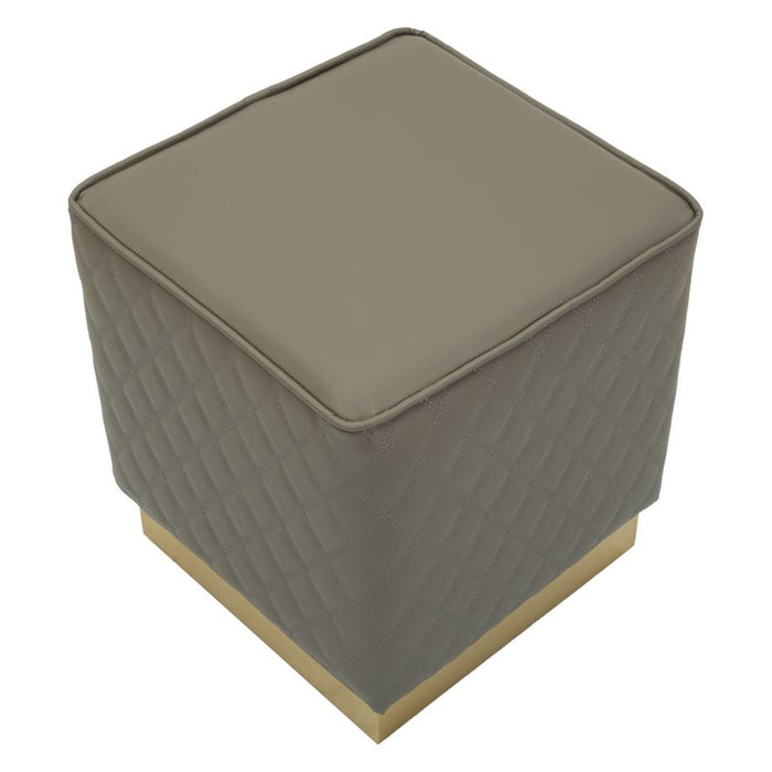 Pouf MF352, Grigio, Legno, 38x38x38 cm, Seven Design