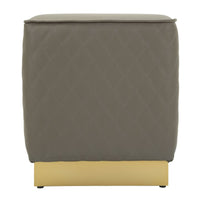 Pouf MF352, Grigio, Legno, 38x38x38 cm, Seven Design