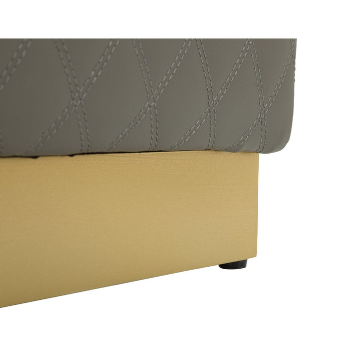 Pouf MF352, Grigio, Legno, 38x38x38 cm, Seven Design