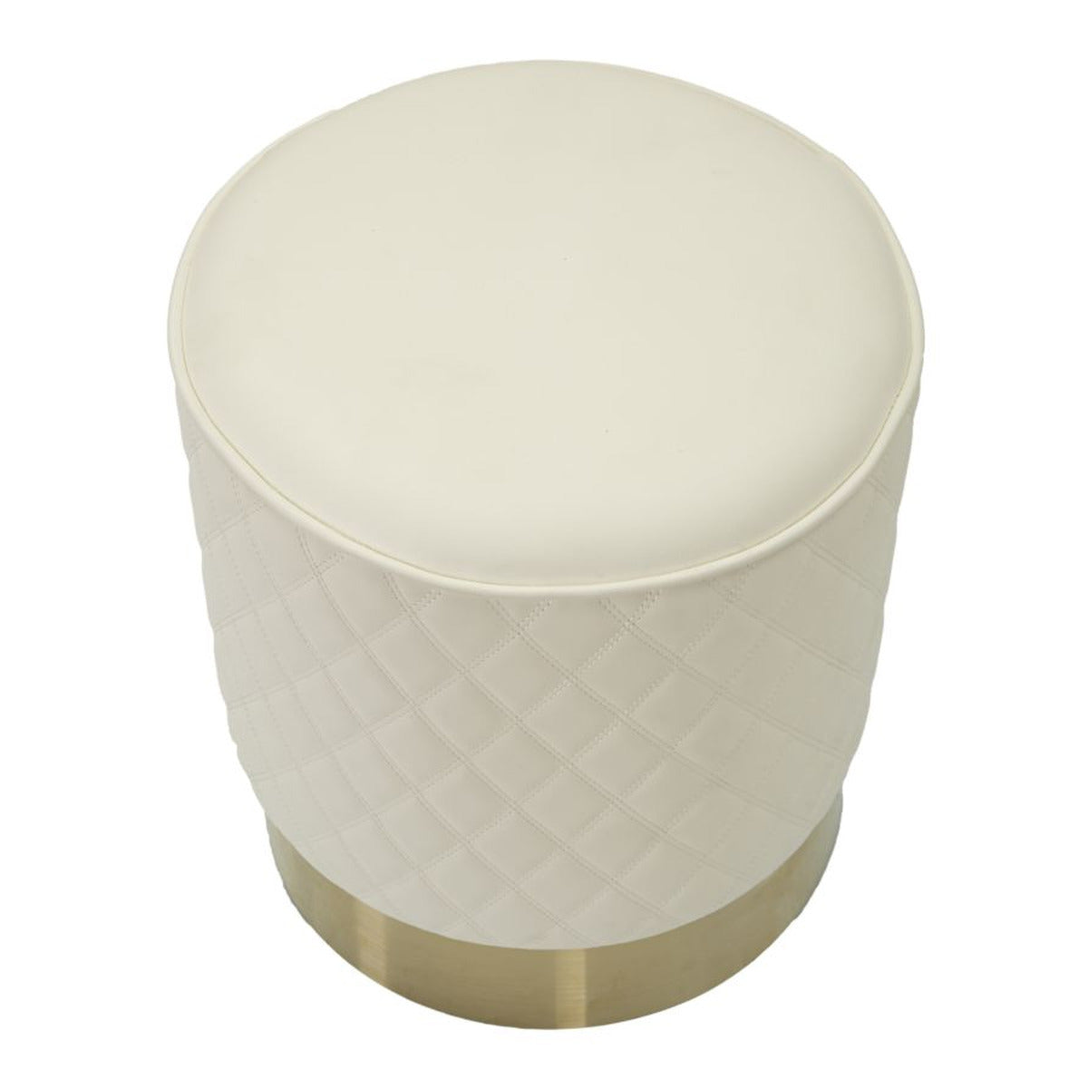 Pouf MF354, Bianco, Legno, 36x36x39 cm, Seven Design