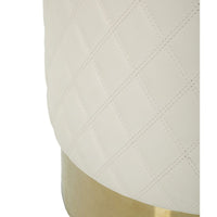 Pouf MF354, Bianco, Legno, 36x36x39 cm, Seven Design