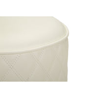 Pouf MF354, Bianco, Legno, 36x36x39 cm, Seven Design